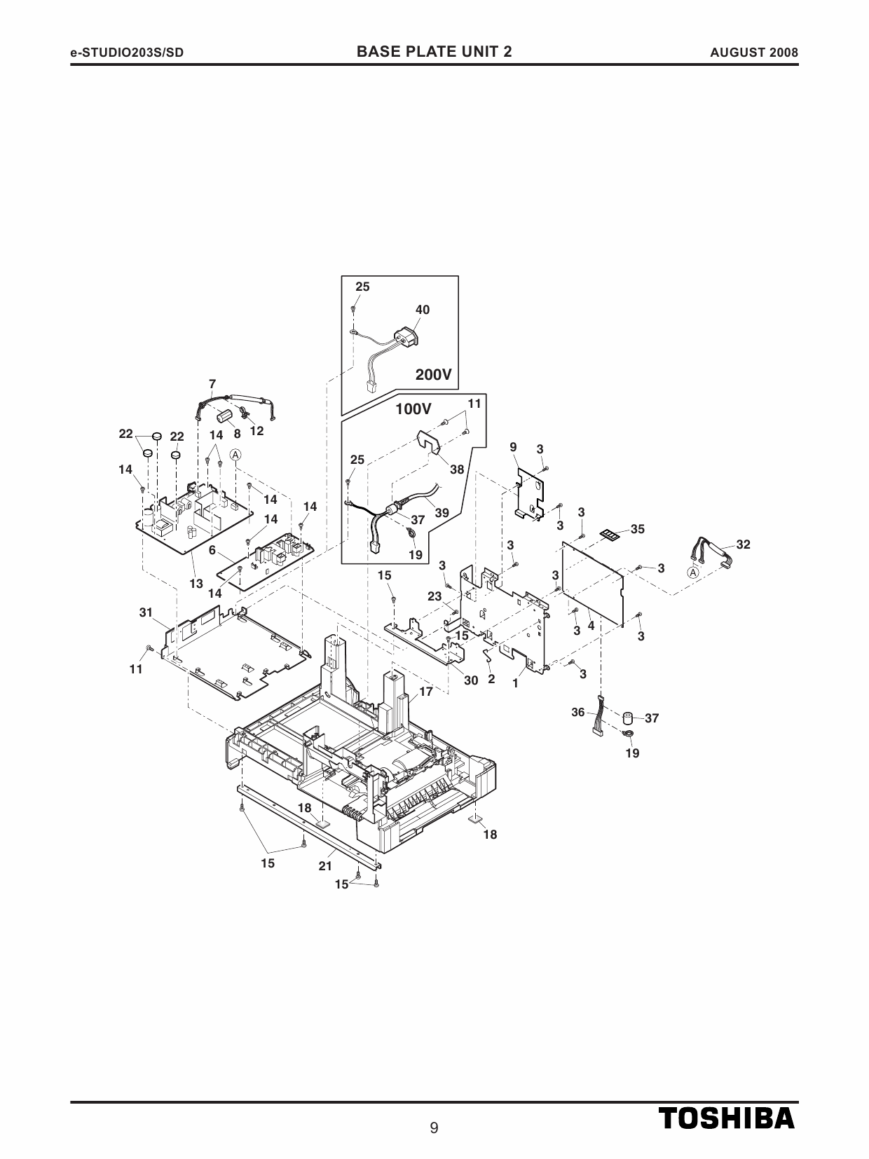 TOSHIBA e-STUDIO 203S 203SD Parts List Manual-4